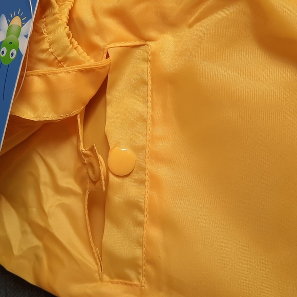 Rain Coat Infant Small Medium Lion Design Yellow Jacket Slicker Cute Baby Gift - Picture 5 of 9